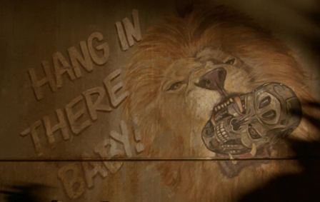 Hang in there lion